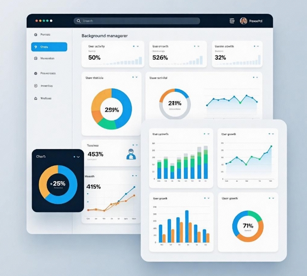 Background management systems and operational tools in mini-program development.