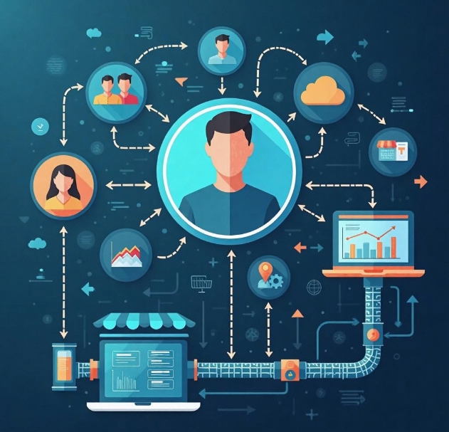 How can an integral mall integrate AI algorithms to achieve intelligent recommendations?