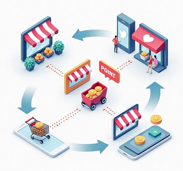 Multi-channel Points Acquisition Mechanism: How to Incentivize Users to Sustain Consumption?