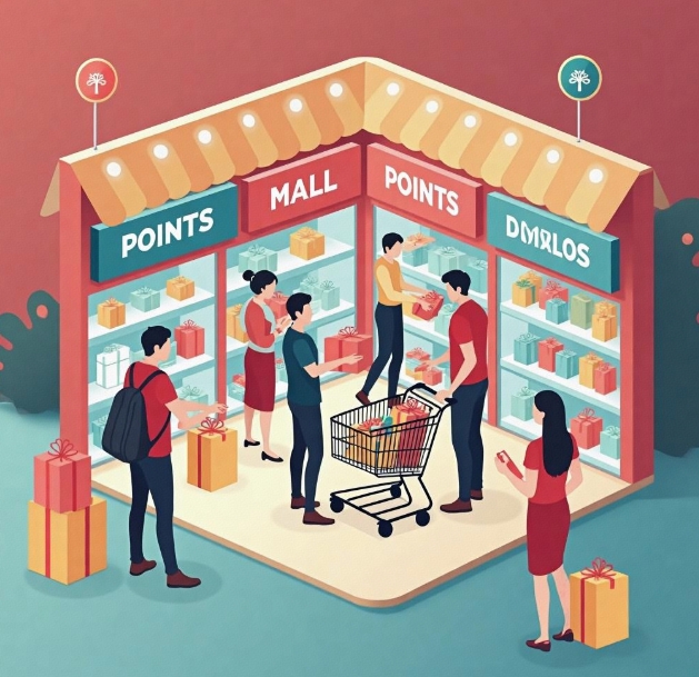 How can a points mall contribute to the growth of corporate marketing?