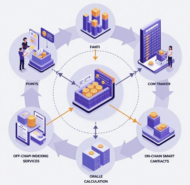 How can DApp data achieve efficient collaboration between on-chain and off-chain?