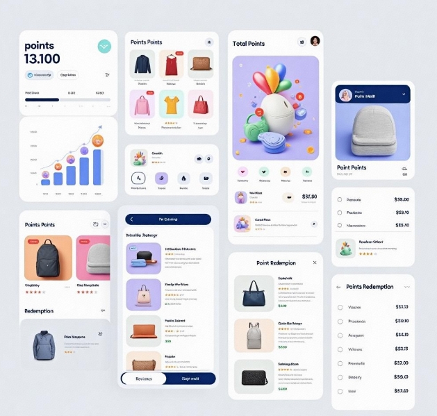 What features should an efficient points-based mall system have?